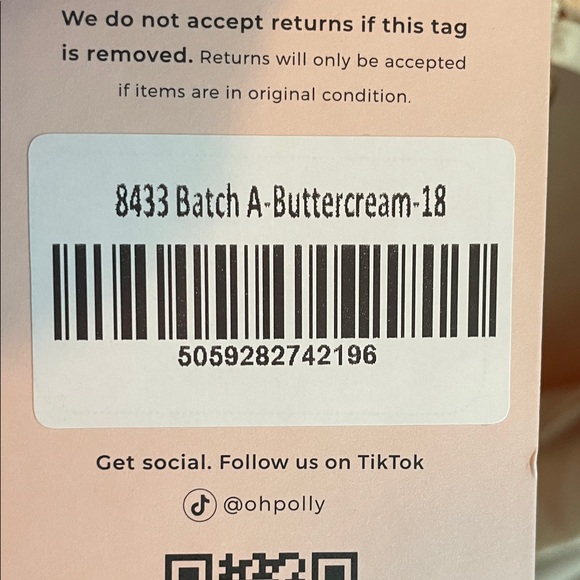 Oh Polly Satin Slip Dress in Buttercream - Picture 9 of 9